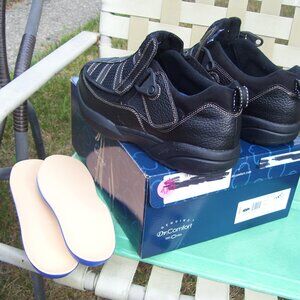 Mens Dr Comfort Edward X-Depth Size 10 XW Diabetic Shoes 9610 Black Adjustable